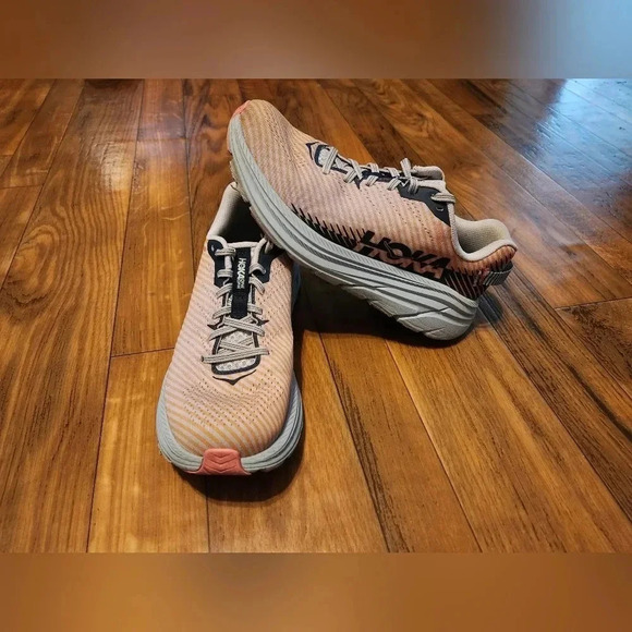 HOLA Rincon 2 womens 9 Orange Navy Grey Trail Hiking Running Shoes - Picture 3 of 10